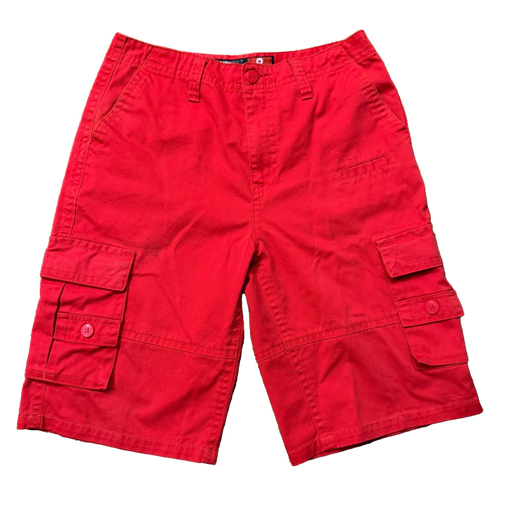 Vintage SouthPole Cargo Shorts Mens 34 Baggy Red Pockets